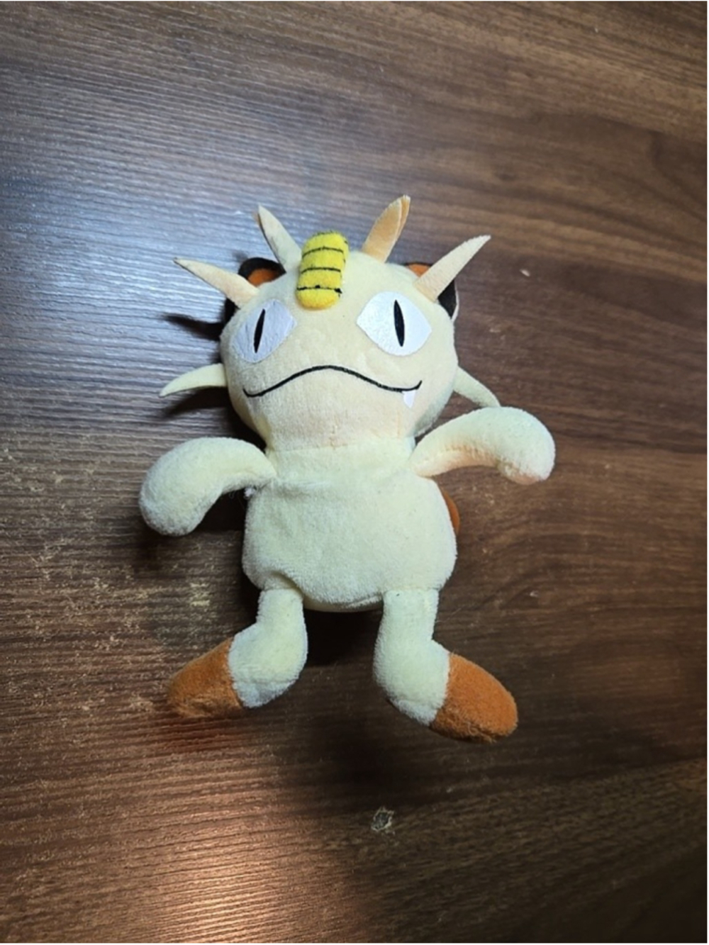 Vintage 1998 Nintendo Pokemon Meowth Plush Game Freak Hasbro Stuffed Animal